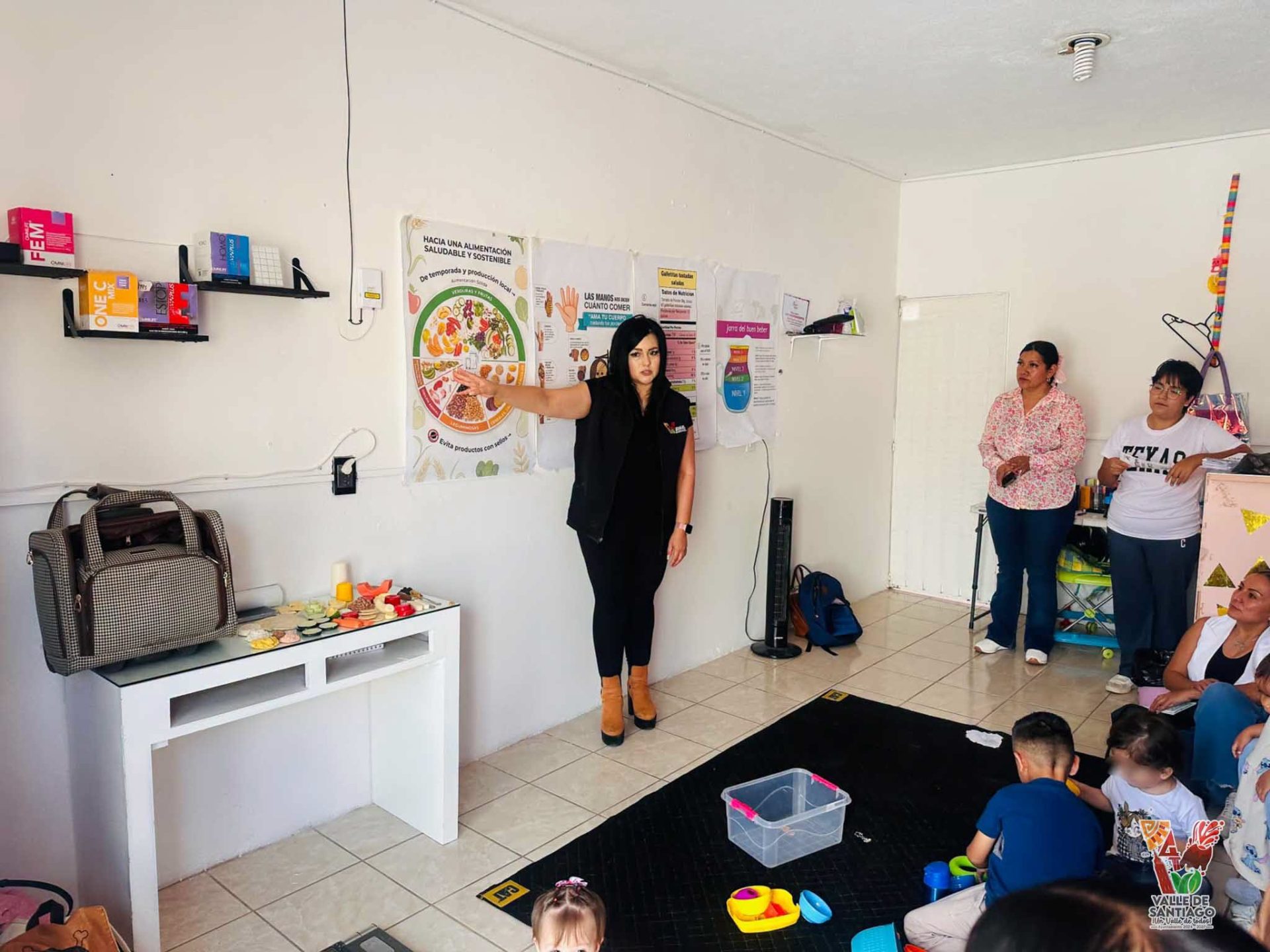 Promueven alimentación saludable y sostenible entre familias de Valle de Santiago